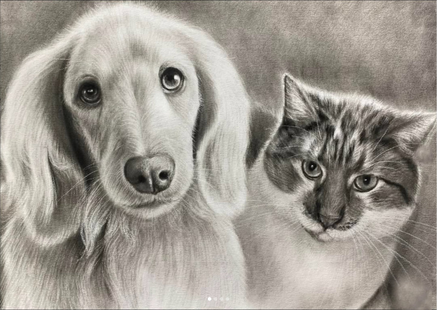 Two Pets - A3 Unframed